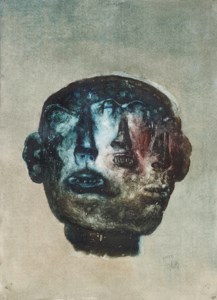 Three Distorted Heads