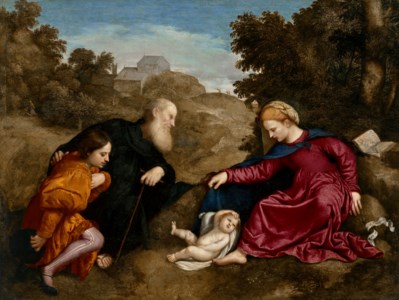 The Madonna and Child with Saint Anthony Abbot and young male donor