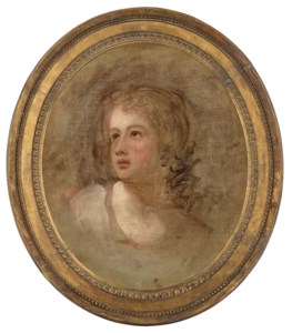 Head study of a young girl