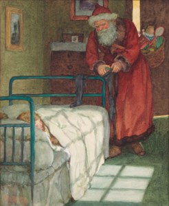 Christmas Eve, a visit from Father Christmas