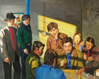 Liu Xiaodong, Peasants Playing Mahjong