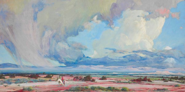 Two Indians Racing Before a Storm