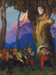 "...Though these folks were evidently amusing themselves, yet they maintained the gravest faces, the most mysterious silence..."