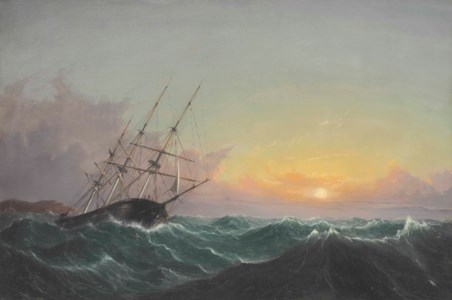 A Storm, Breaking Away, Vessel Slipping Her Cable