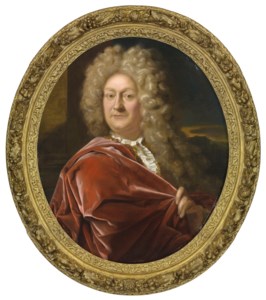 Portrait of Adriaen Paets (1656-1712), bust-length, in a red velvet cloak