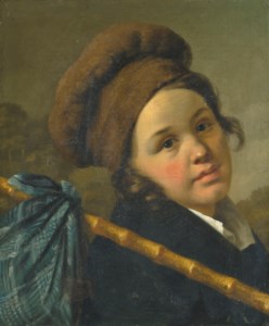 Portrait of a girl, identified as Jeanne-Charlotte Saint- Aubin (1764-1850), as Michel the Savoyard