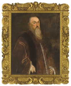 Portrait of a senator, half-length, in red robes