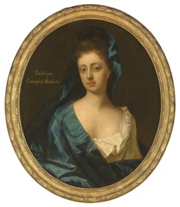 Portrait of Doddington Montagu, Countess of Manchester (1672-1721), bust-length, in a blue dress