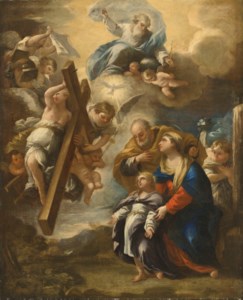 The infant Christ contemplating the instruments of the Passion