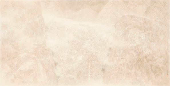 Misty and Snowy Landscape