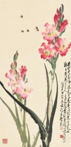 Gladiolus and Bees