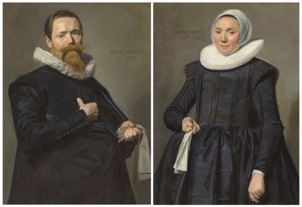 Frans Hals, Portrait of a gentleman, aged 37; and Portrait of a lady, aged 36