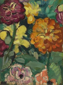 Zinnias (Panneau de fleurs)