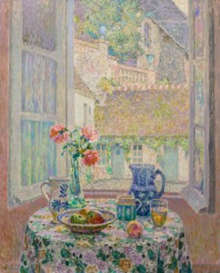 Henri Le Sidaner, La table sur la cour