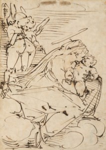 The Virgin and Child with two putti
