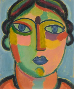 Alexej von Jawlensky, Mystischer Kopf: Blauer Mund