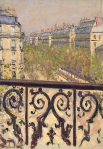 Gustave Caillebotte, Un balcon, Boulevard Haussmann