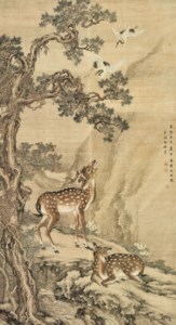 Cranes and Deers