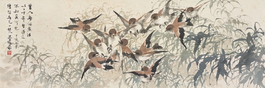 Swallows Amongst Willow