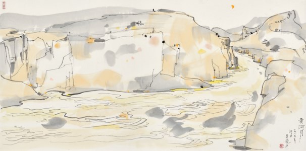 Wu Guanzhong, Yellow River Under Moonlight