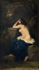 A maiden lamenting in the woods