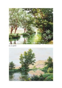 A river in the hills; and Bords de L'Eure