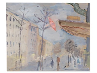 A pair of street scenes, Paris