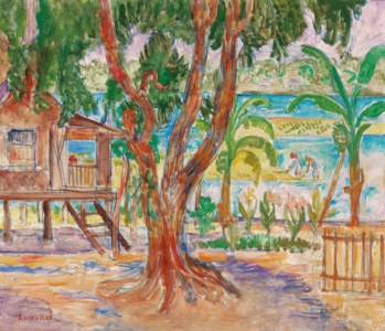 View of House on Mae Ping River