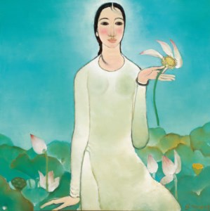 Woman with Lotus
