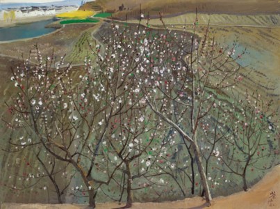 Wu Guanzhong, Peach Blossoms