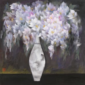 Lin Fengmian 林風眠, Wisteria in a Vase