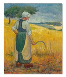 Jeune bretonne à la faucille