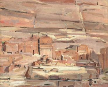 Rock Façade, Petra, Afternoon