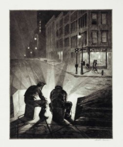 Arc Welders at Night