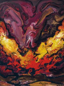 Crepúsculo (Detalle para el Mural de Cuernavaca), also known as Paisaje