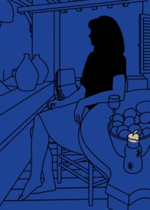 Girl on a Terrace