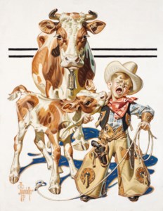Little Cowboy Takes a Licking