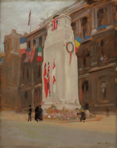 The Cenotaph, The Morning of the Peace Procession