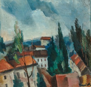 Les toits d'un village