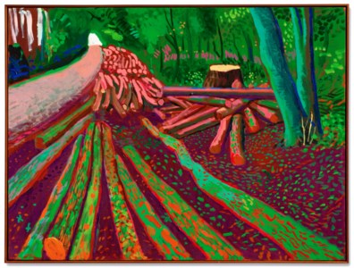 David Hockney, More Woldgate Timber, October 13th 2009