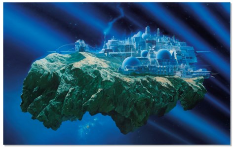 Glenn Brown, Dead Souls (Copied from 'Cities in Flight: A Clash of Cymbals' 1974 by Chris Foss)