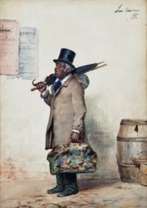 A Black Man Carrying a Carpet Bag ('Going Home to Georgia')