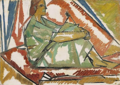 Girl by a Tent