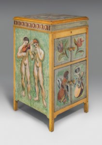 Gramophone cabinet painted for Maynard Keynes