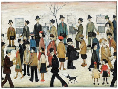 LAURENCE STEPHEN LOWRY, R.A., A Northern Race Meeting
