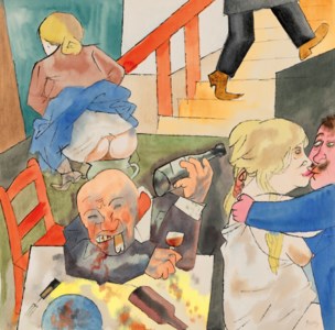 George Grosz, Orgie