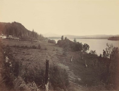 Mt. Hood from near Vancouver, 1867