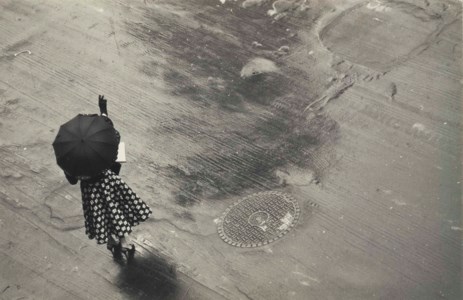 Untitled (Woman with Umbrella), from "As From My Window I Sometimes Glance...", 1957-1958