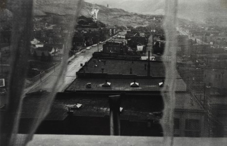 View from hotel window - Butte, Montana, 1956