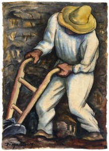 Hombre con carretilla